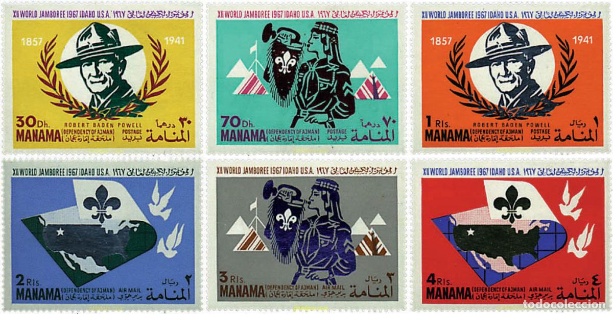 Sellos: 38512 MNH MANAMA 1967 12 JAMBOREE MUNDIAL EN IDAHO