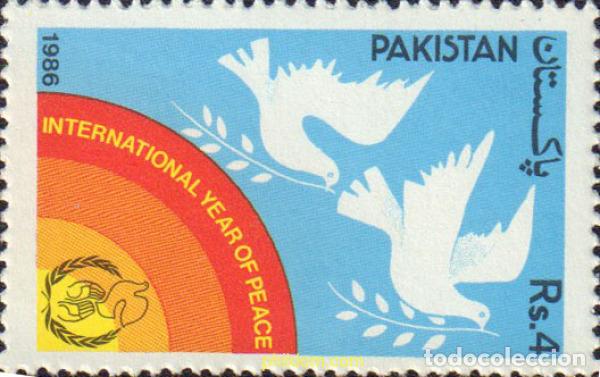 Sellos: 33604 MNH PAKISTAN 1986 A&Ntilde;O INTERNACIONAL DE LA PAZ