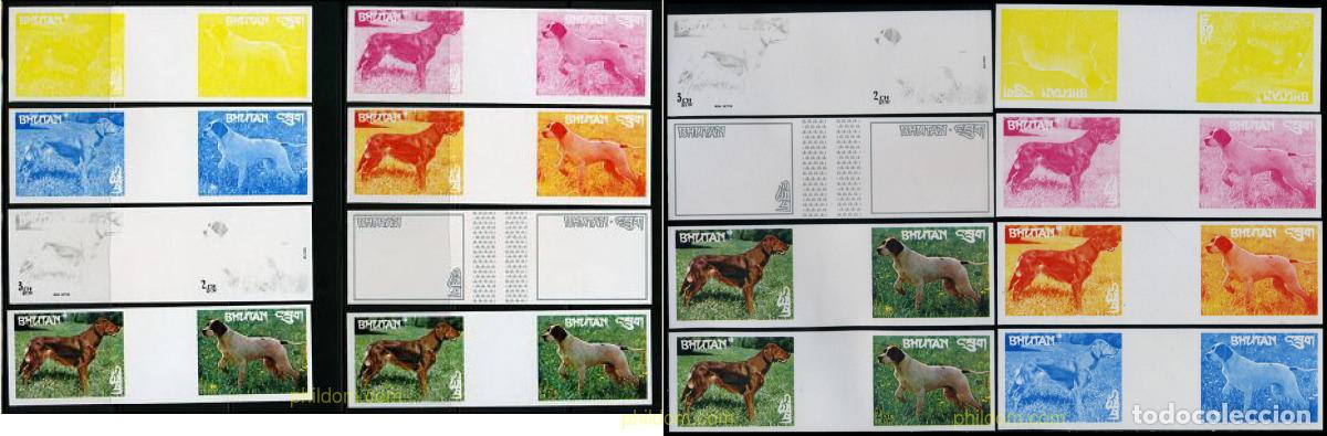 Sellos: 204098 MNH BHUTAN 1973 PERROS DE RAZA