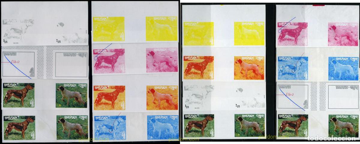 Sellos: 204099 MNH BHUTAN 1973 PERROS DE RAZA