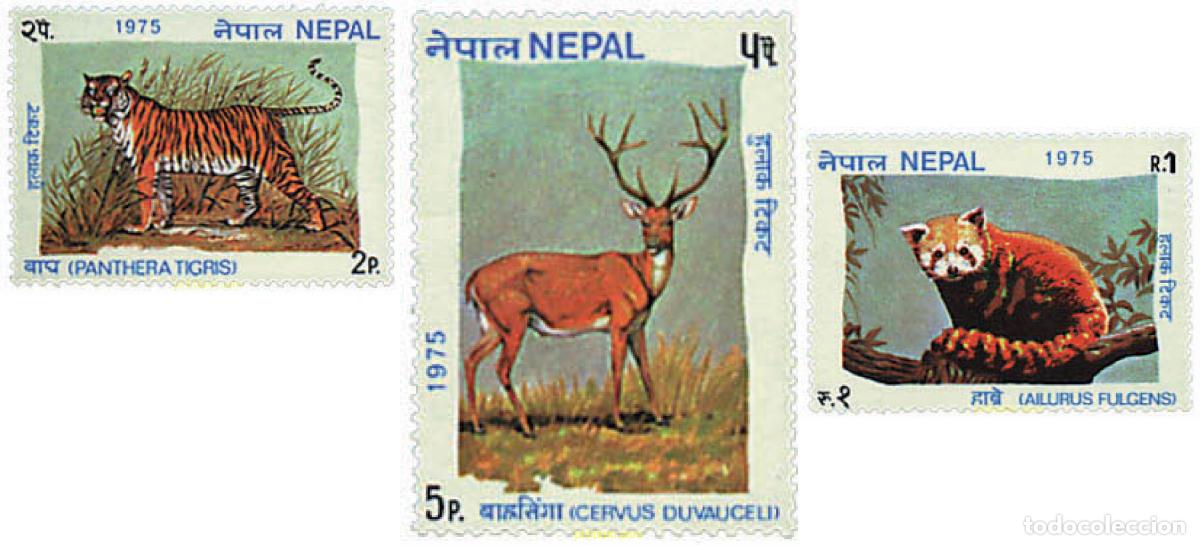Sellos: 29103 MNH NEPAL 1975 FAUNA SALVAJE