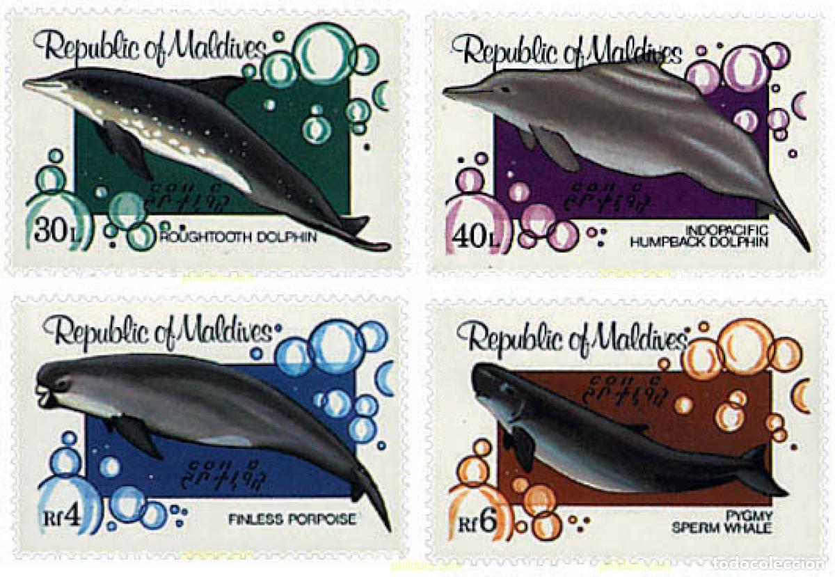 Sellos: 52750 MNH MALDIVAS 1983 CETACEOS