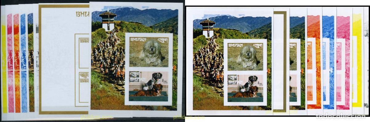 Sellos: 202134 MNH BHUTAN 1972 PERROS DE RAZA