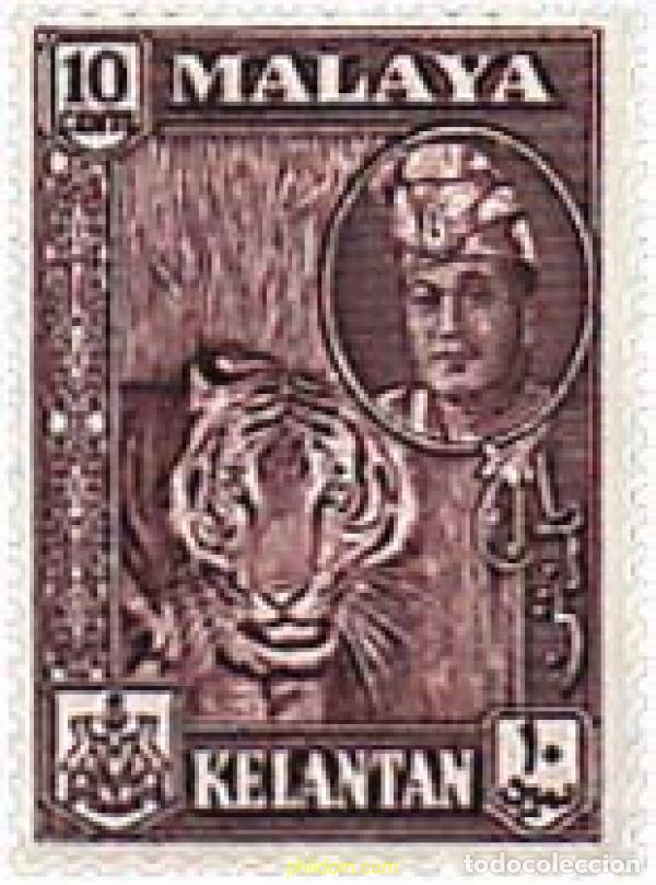 Sellos: 340201 MNH MALASIA. KELANTAN 1961 SERIE BASICA