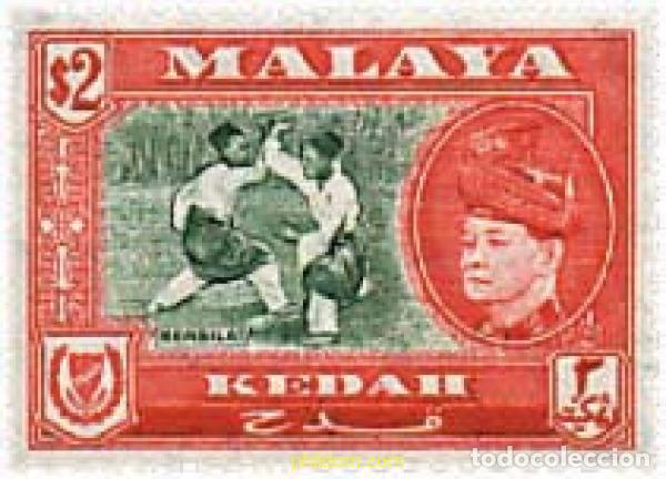 Sellos: 340195 MNH MALASIA. KEDAH 1957 SERIE BASICA