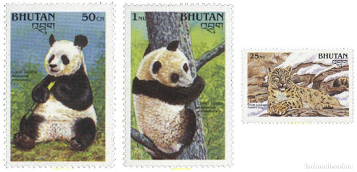 Sellos: 292745 MNH BHUTAN 1990 FAUNA PROTEGIDA