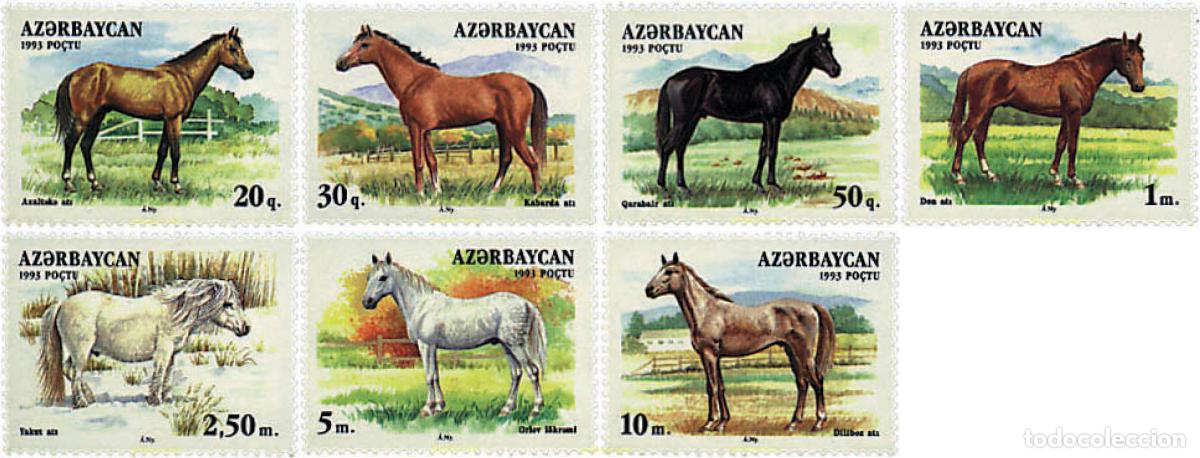 Sellos: 83448 MNH AZERBAIYAN 1993 CABALLOS