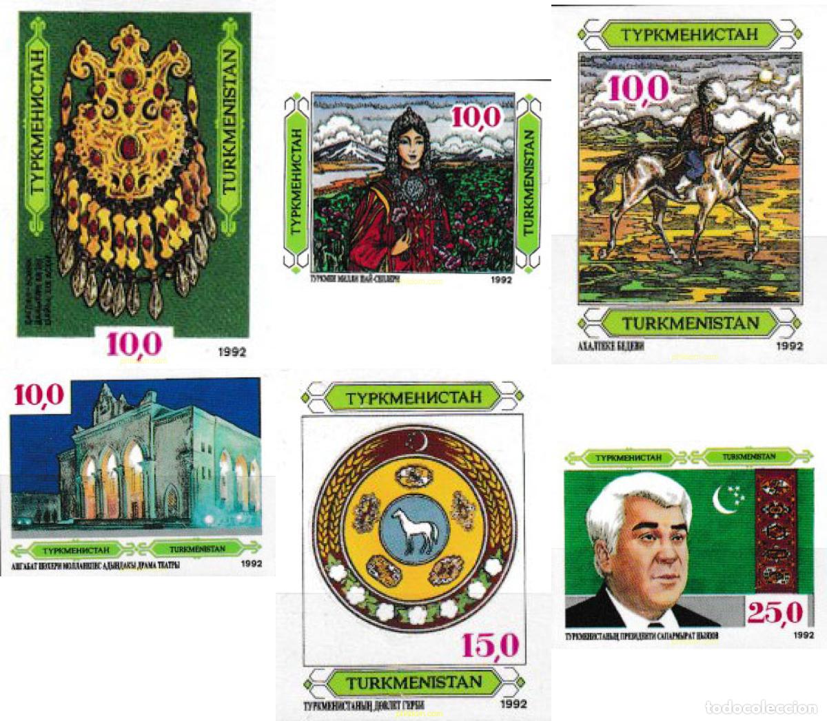 Sellos: 607244 MNH TURKMENISTAN 1992 ASPECTOS CULTURALES