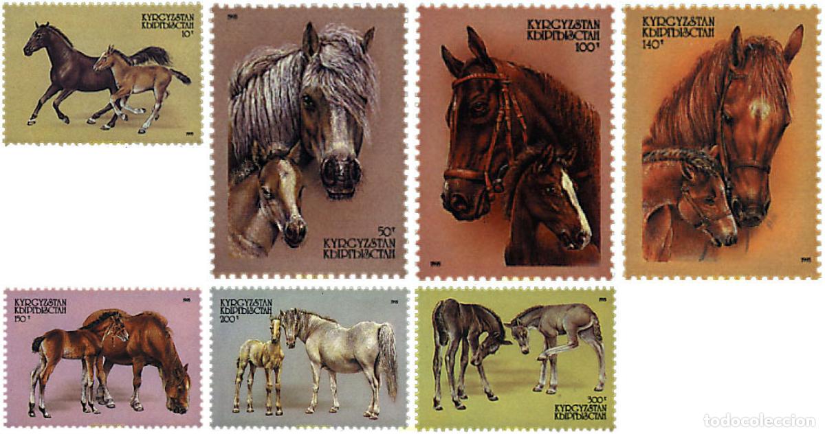Sellos: 29029 MNH KIRGUIZISTAN 1995 CABALLOS