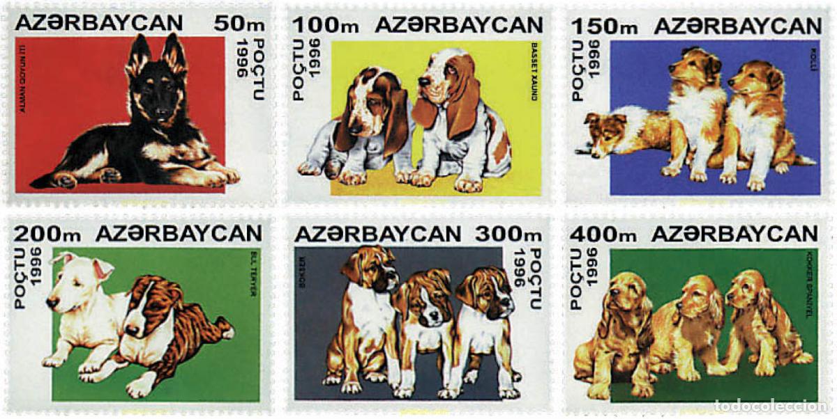 Sellos: 83870 MNH AZERBAIYAN 1996 PERROS. CACHORROS
