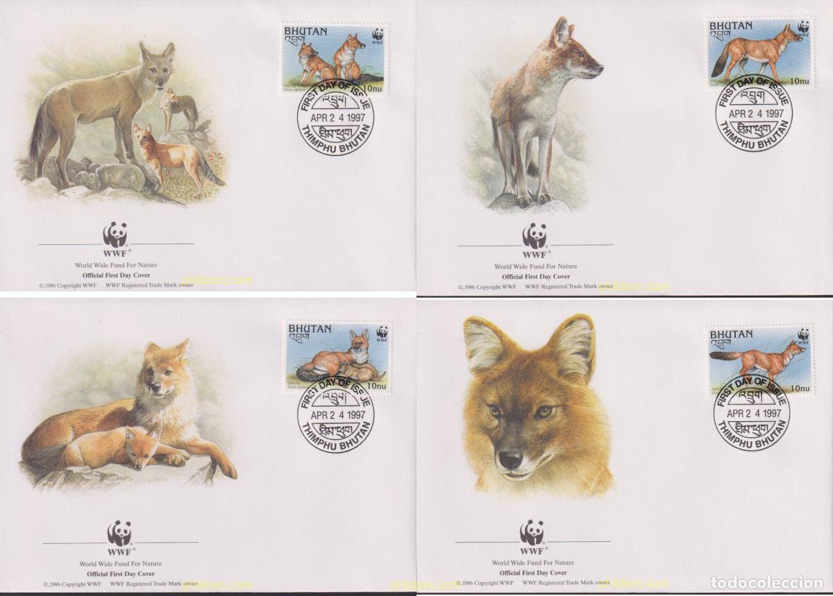 Sellos: 23210 MNH BHUTAN 1997 PERRO ROJO ASIATICO