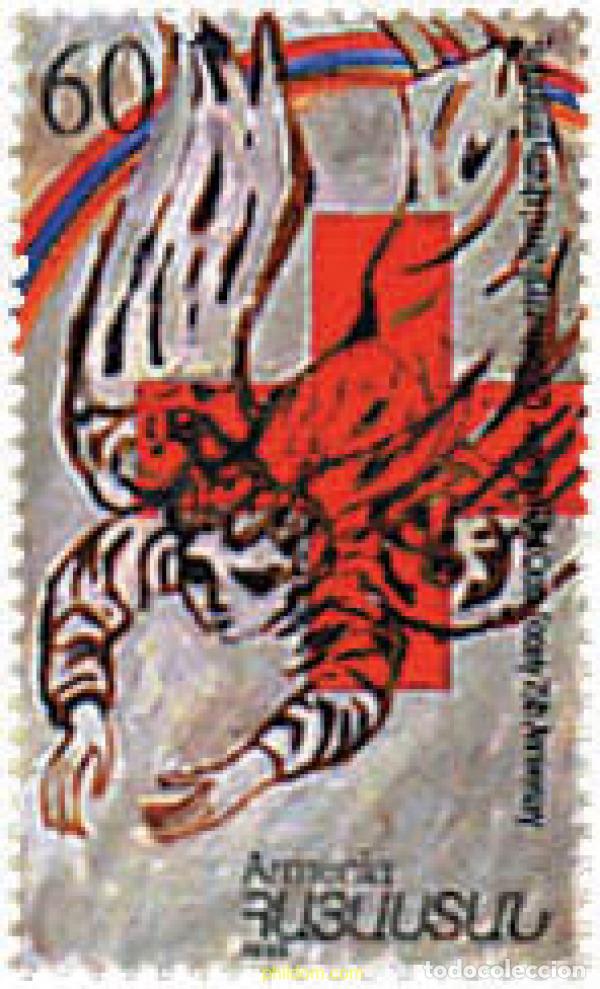 Sellos: 120823 MNH ARMENIA 1996 75 ANIVERSARIO DE LA CRUZ ROJA ARMENIA