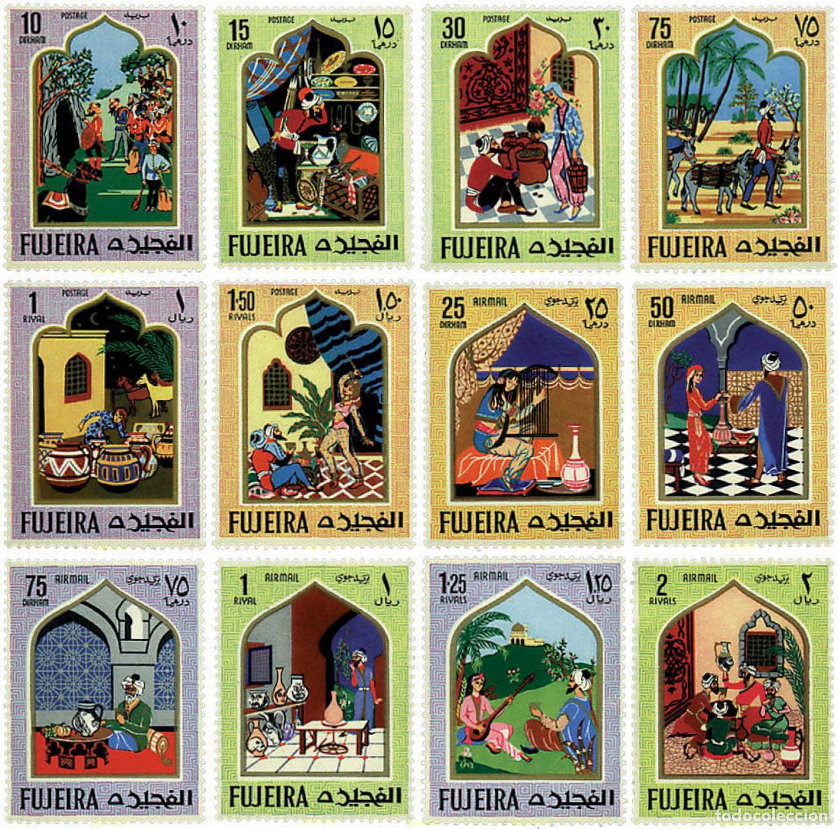 Sellos: 95119 MNH FUJEIRA 1967 CUENTOS ORIENTALES