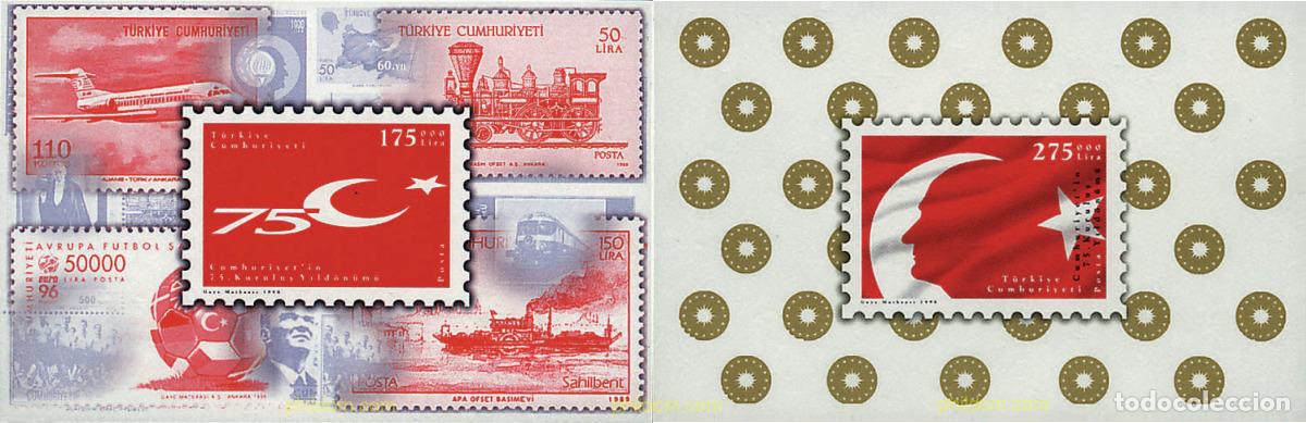 Sellos: 59354 MNH TURQUIA 1998 75 ANIVERSARIO DE LA REPUBLICA