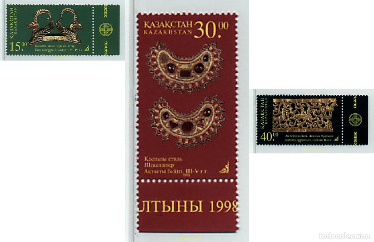 Sellos: 34752 MNH KAZAJSTAN 1998 PIEZAS DE ORFEBRERIA