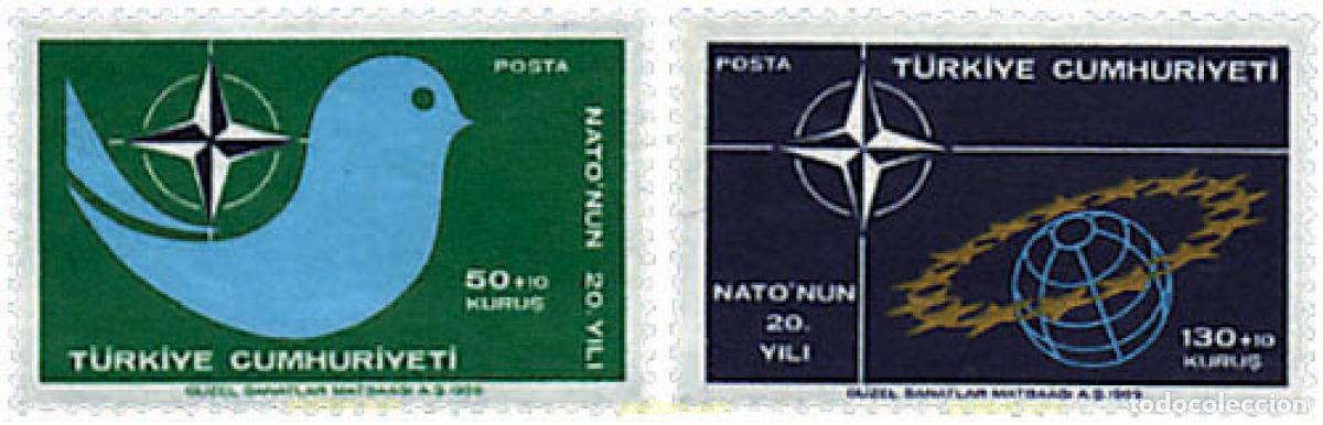 Sellos: 35963 MNH TURQUIA 1969 20 ANIVERSARIO DE LA OTAN