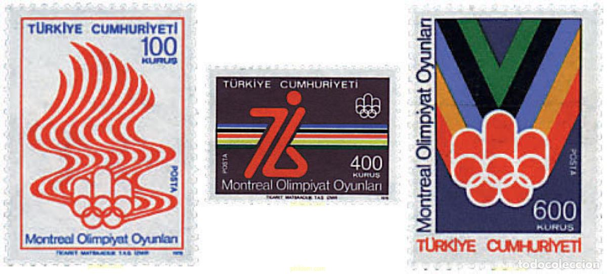 Sellos: 26515 MNH TURQUIA 1976 21 JUEGOS OLIMPICOS VERANO MONTREAL 1976