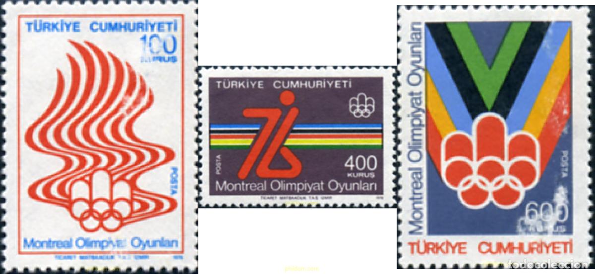 Sellos: 309153 MNH TURQUIA 1976 21 JUEGOS OLIMPICOS VERANO MONTREAL 1976