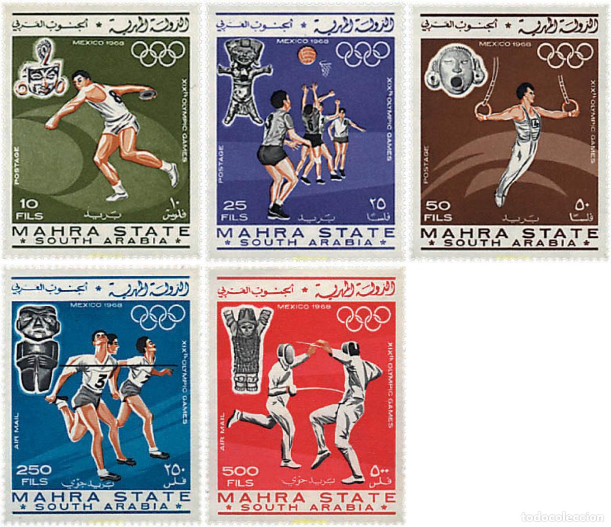 Sellos: 79884 MNH MAHRA 1967 19 JUEGOS OLIMPICOS VERANO MEXICO 1968