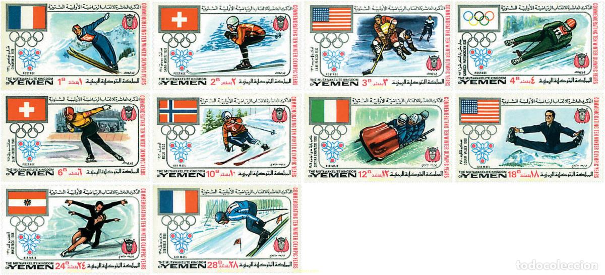 Sellos: 72666 MNH YEMEN. Reino 1968 JUEGOS OLIMPICOS DE INVIERNO