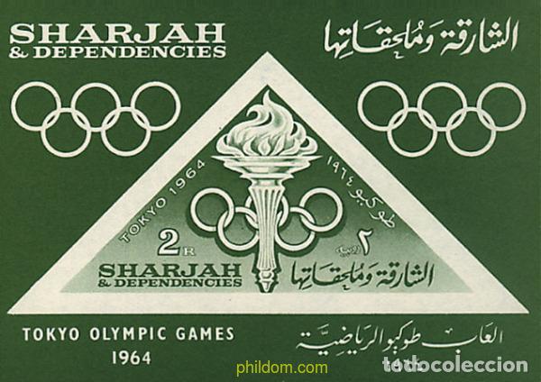 Sellos: 70213 MNH SHARJAH 1964 18 JUEGOS OLIMPICOS VERANO TOKIO 1964