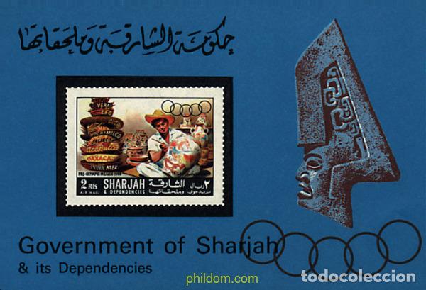 Sellos: 70221 MNH SHARJAH 1967 19 JUEGOS OLIMPICOS VERANO MEXICO 1968