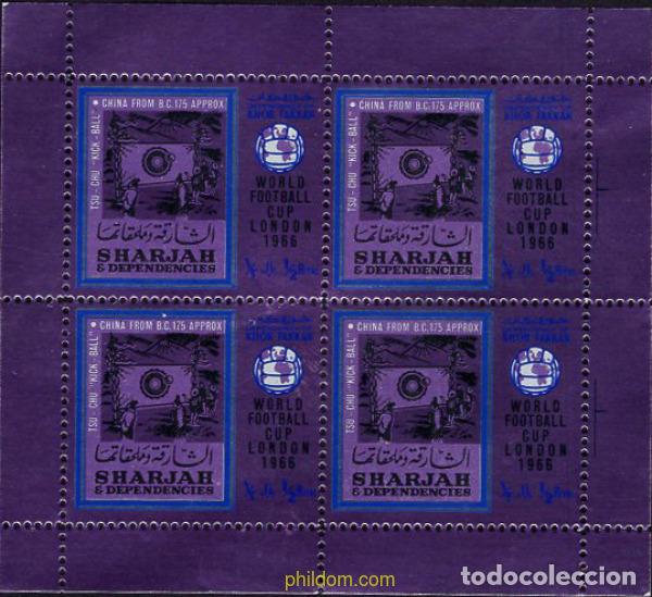 Sellos: 666726 MNH SHARJAH 1966 COPA DEL MUNDO DE FUTBOL. INGLATERRA-66