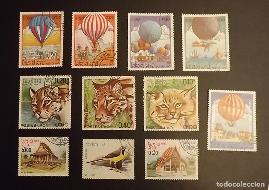 Sellos: 11 sellos de Laos sellos