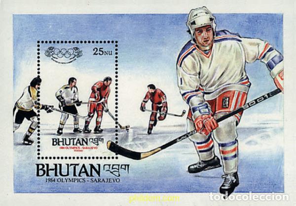 Sellos: 70516 MNH BHUTAN 1984 14 JUEGOS OLIMPICOS INVIERNO SARAJEVO 1984