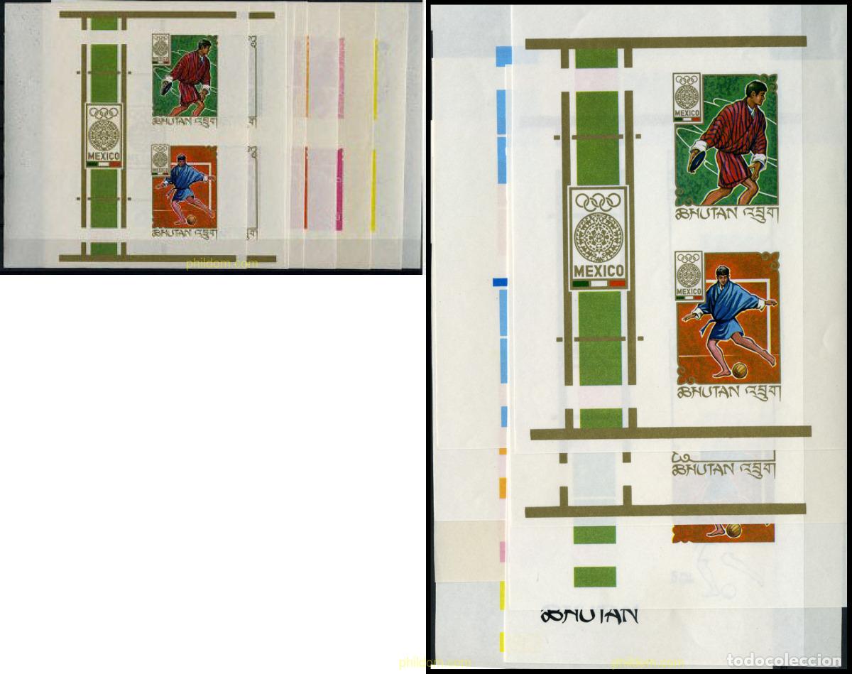 Sellos: 202103 MNH BHUTAN 1968 19 JUEGOS OLIMPICOS VERANO MEXICO 1968