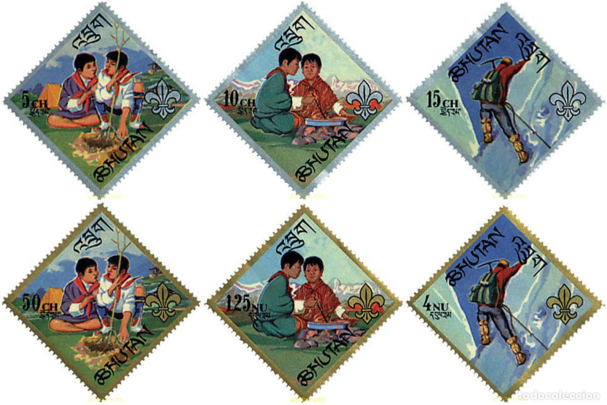 Sellos: 63351 MNH BHUTAN 1967 ESCULTISMO EN BHUTAN