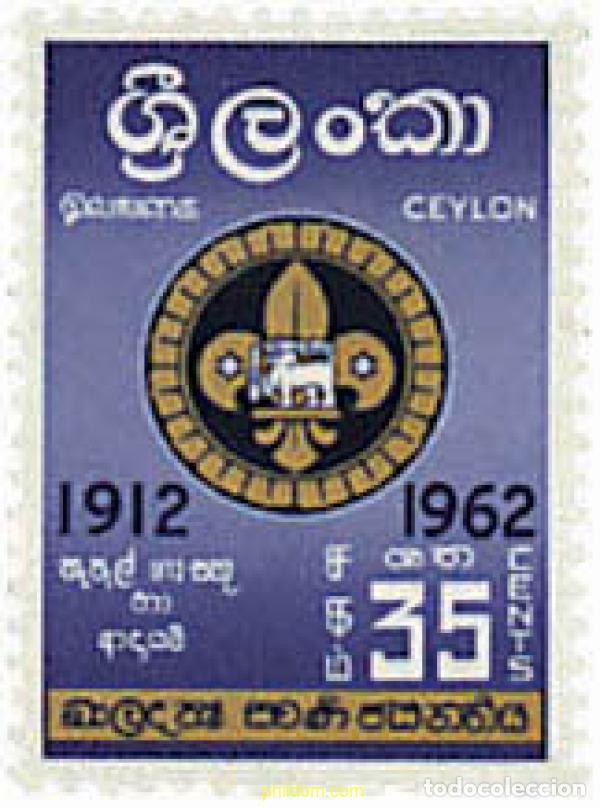 Sellos: 40964 MNH CEILAN 1962 50 ANIVERSARIO DEL ESCULTISMO EN CEILAN