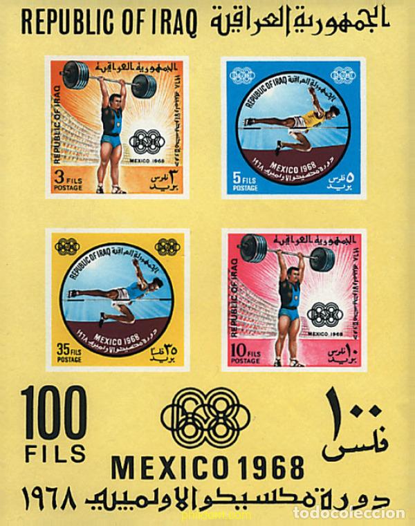 Sellos: 41919 MNH IRAQ 1969 19 JUEGOS OLIMPICOS VERANO MEXICO 1968