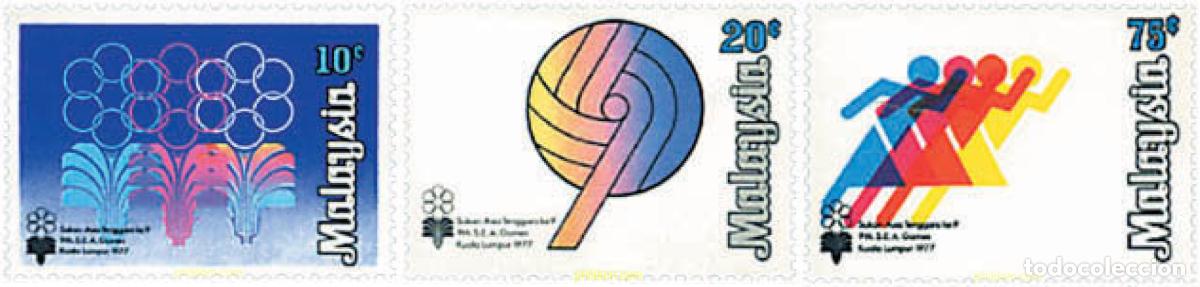 Sellos: 27255 MNH MALASIA 1977 9 JUEGOS DEPORTIVOS DEL SUD-ESTE ASIATICO