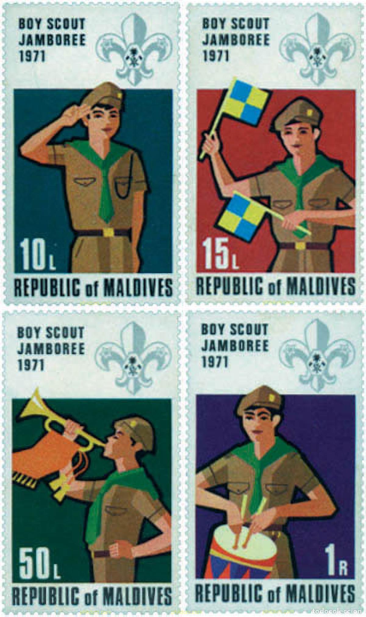 Sellos: 38528 MNH MALDIVAS 1972 13 JAMBOREE MUNDIAL EN JAPON