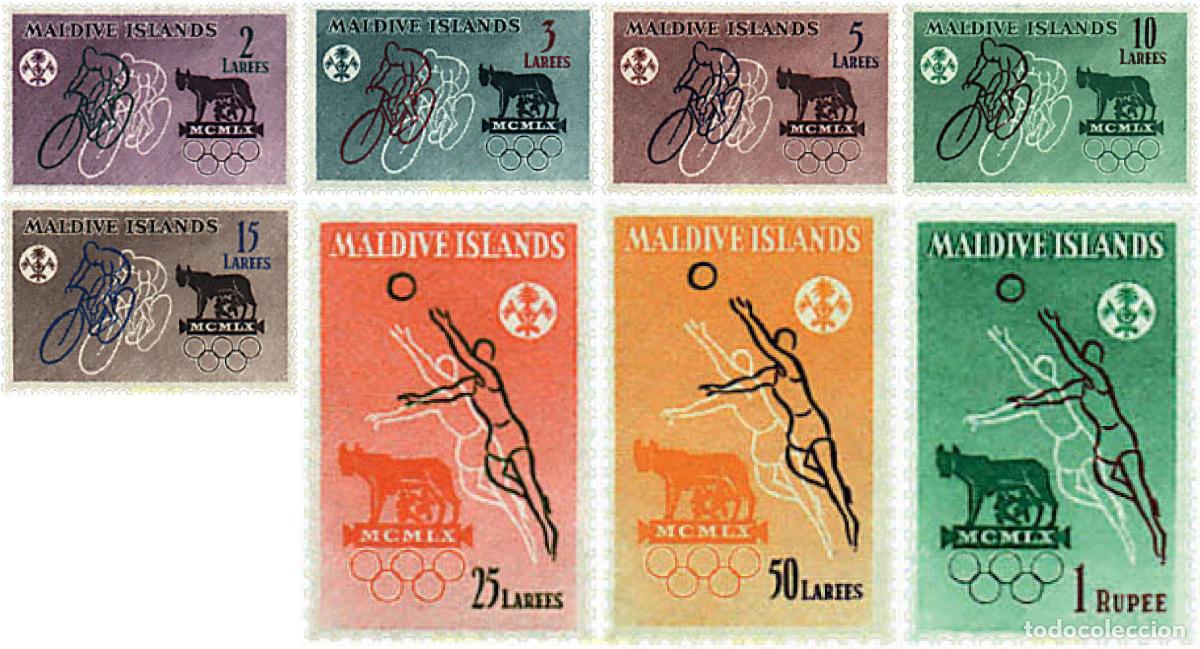 Timbres: 52081 MNH MALDIVAS 1960 17 JUEGOS OLIMPICOS VERANO ROMA 1960