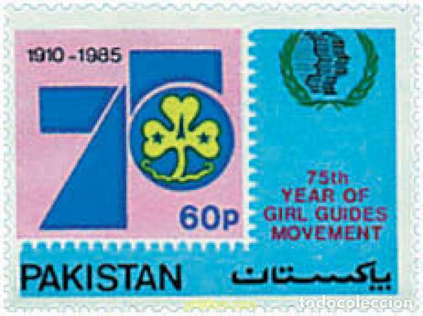 Timbres: 38898 MNH PAKISTAN 1985 75 ANIVERSARIO DEL ESCULTISMO FEMENINO