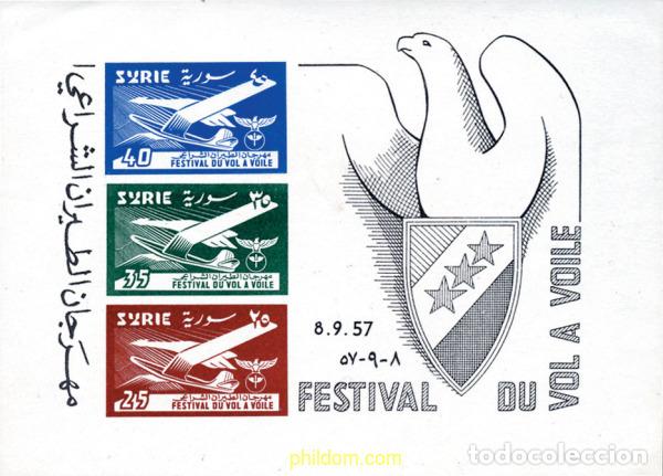 Stamps: 40184 MNH SIRIA 1957 FESTIVAL DE VUELO A VELA.