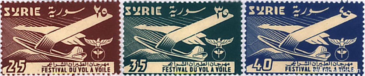 Stamps: 27417 MNH SIRIA 1957 FESTIVAL DE VUELO A VELA.