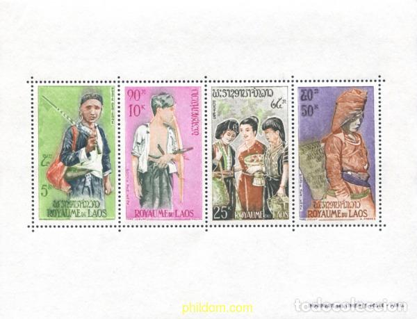 Sellos: 314480 MNH LAOS 1964 ETNIAS DE LAOS: THAO TUAN