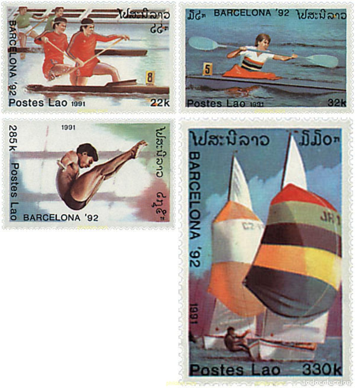 Sellos: 275886 MNH LAOS 1991 25 JUEGOS OLIMPICOS VERANO BARCELONA 1992