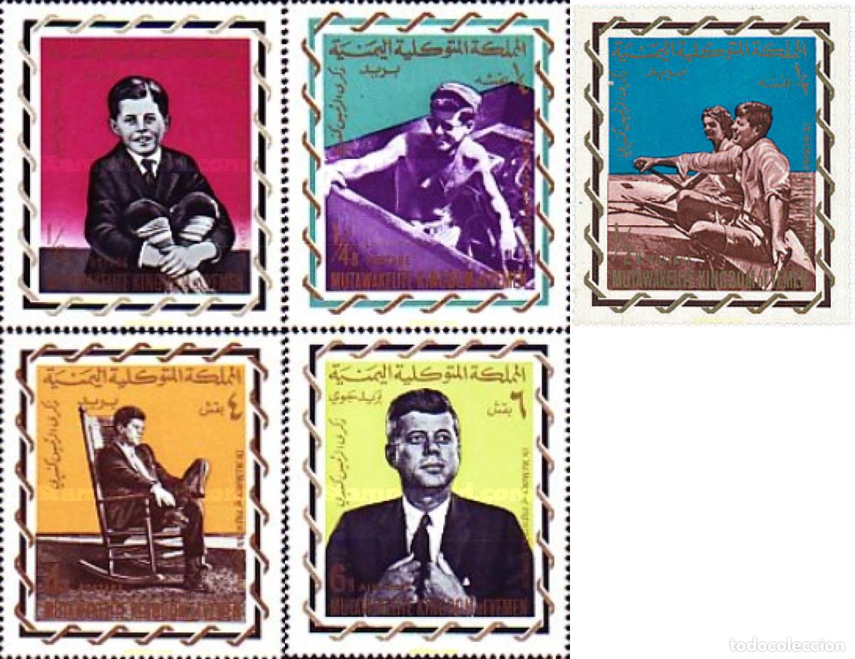 Sellos: 34421 MNH YEMEN. Reino 1965 PRESIDENTE KENNEDY