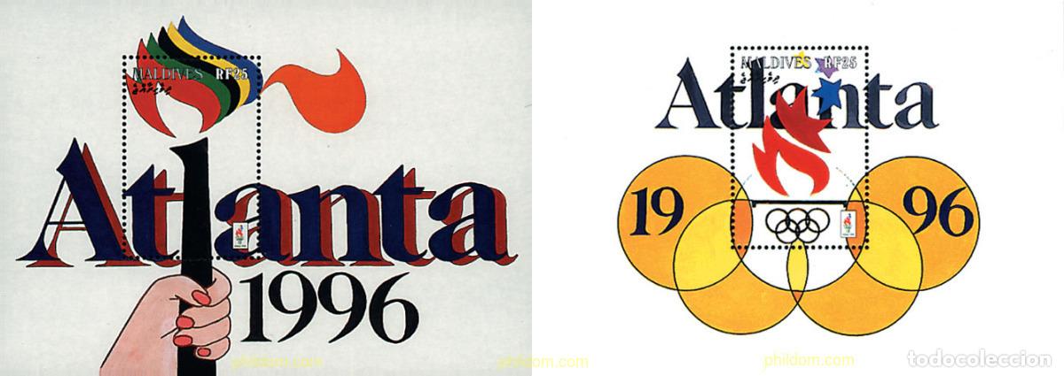 Sellos: 36142 MNH MALDIVAS 1996 26 JUEGOS OLIMPICOS VERANO ATLANTA 1996