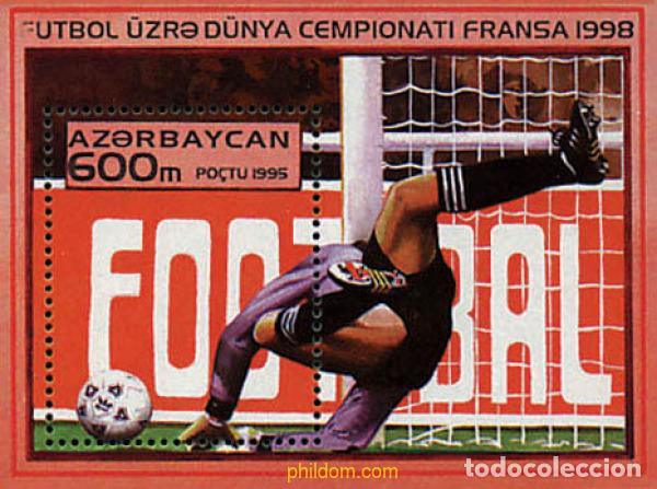 Sellos: 83857 MNH AZERBAIYAN 1995 COPA DEL MUNDO DE FUTBOL. FRANCIA-98