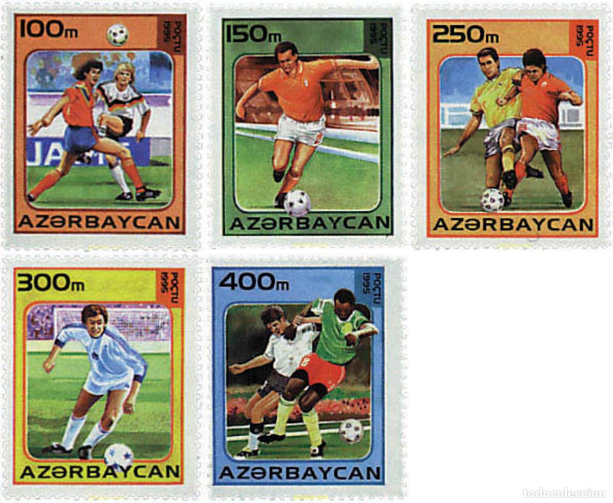 Sellos: 83856 MNH AZERBAIYAN 1995 COPA DEL MUNDO DE FUTBOL. FRANCIA-98