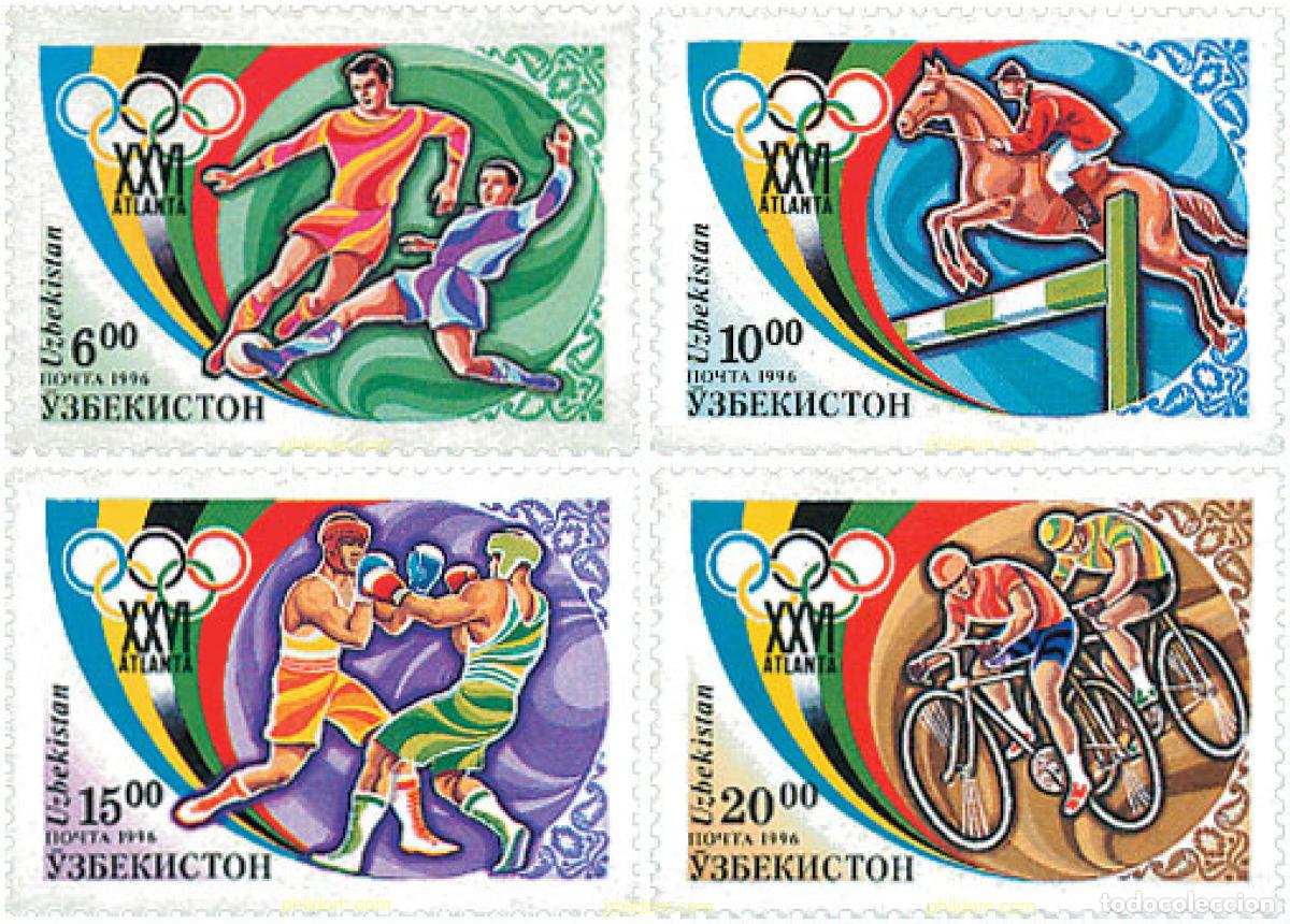 Sellos: 64250 MNH UZBEKISTAN 1996 26 JUEGOS OLIMPICOS VERANO ATLANTA 1996