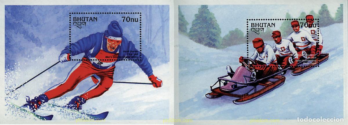 Sellos: 72554 MNH BHUTAN 1997 MEDALLAS DE LOS JUEGOS OLIMPICOS DE INVIERNO