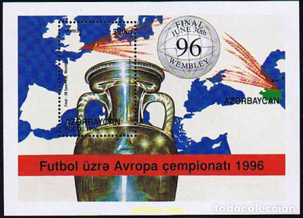 Sellos: 83880 MNH AZERBAIYAN 1996 COPA DE EUROPA DE LAS NACIONES EN GRAN BRETA&Ntilde;A