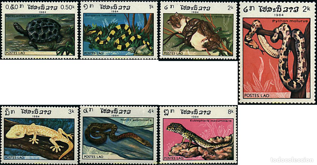 Timbres: 69690 MNH LAOS 1984 REPTILES
