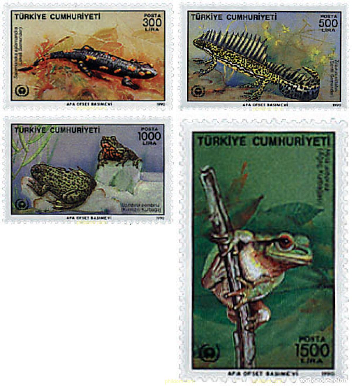 Timbres: 28295 MNH TURQUIA 1990 REPTILES